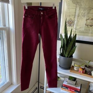 Zara cranberry jeggings